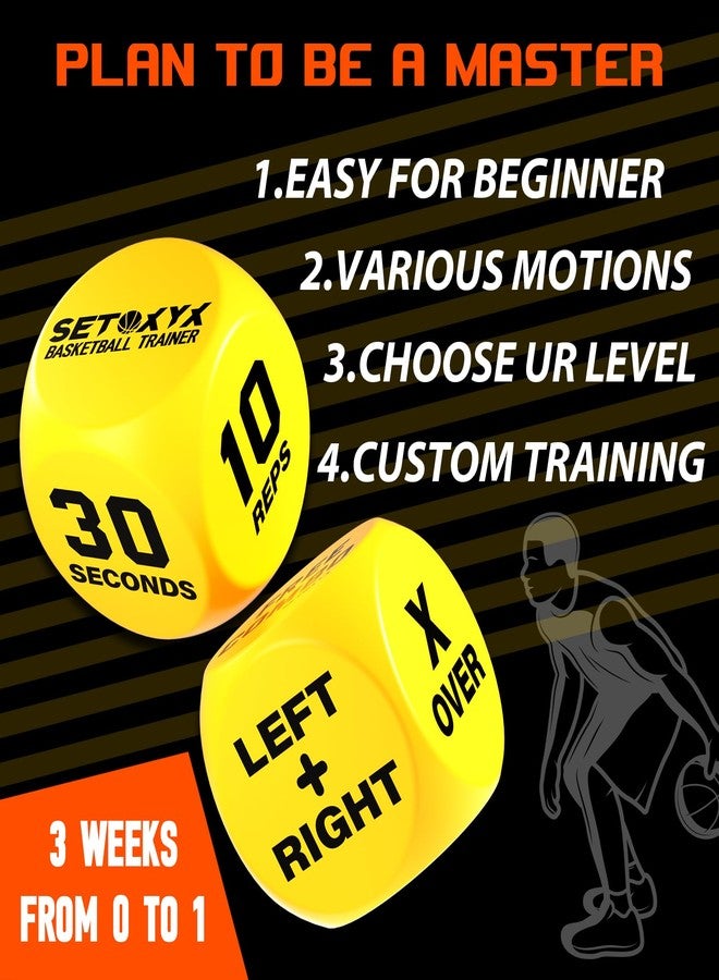 SETOXYX Basketball Dribble Skills Dice Set - Training Equipment - Basketball Gift for Boys.Dribble Skills Training for Beginner and Party Favors - Image 3